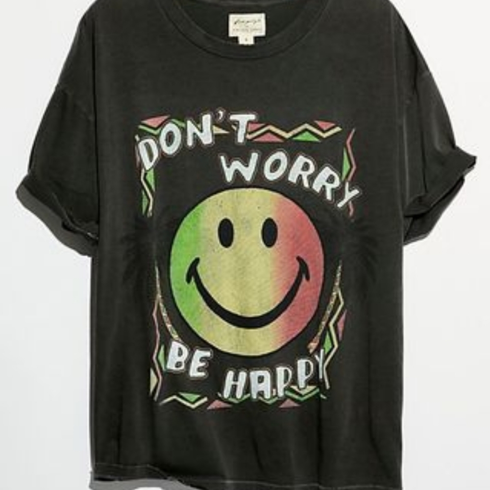 free people be happy Tshirt